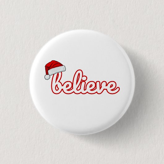 Geloof in Kerstmis Ronde Button 3,2 Cm (Voorkant)