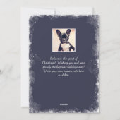 Geloof in Kerstmis Rustieke Sneeuw Vakantie Foto Feestdagenkaart (Achterkant)