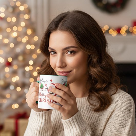 Geloof in Kerstmis Santa Combo Mok