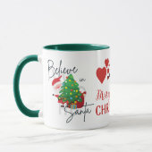 Geloof in Kerstmis Santa Combo Mok (Links)