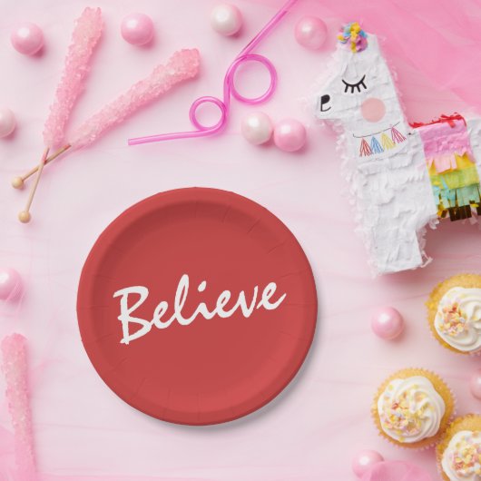 Geloof in Kerstmis | Vakantie Papieren Bordje (Feest)