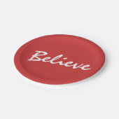 Geloof in Kerstmis | Vakantie Papieren Bordje (Gekanteld)