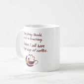 Geloof in koffie koffiemok (Voorkant links)