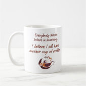 Geloof in koffie koffiemok (Links)