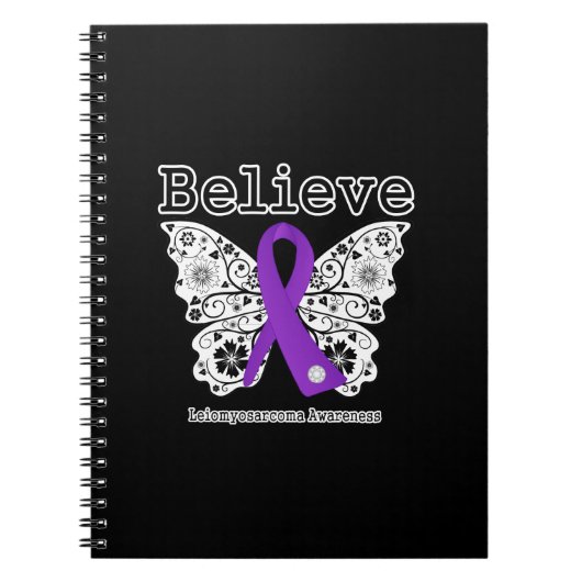 Geloof in - Leiomyosarcoma kankervlinder Notitieboek (Voorkant)