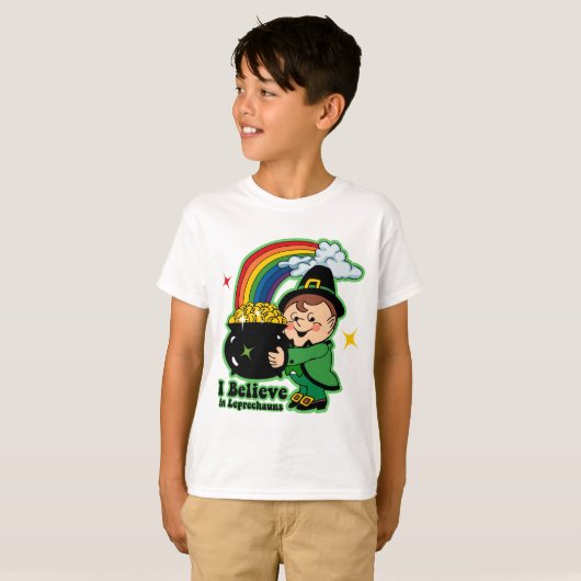 Geloof in Leprechauns T-shirt (Voorkant volledig)
