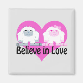 Geloof in liefde! Cute Yetis Magneet