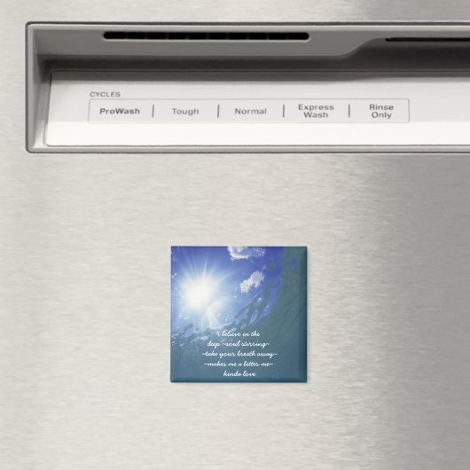 Geloof in Liefde Quote Magnet (Insitu (Vaatwasser))