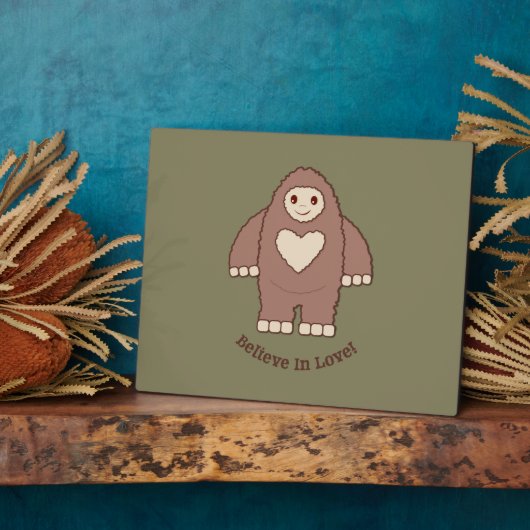 Geloof in Love Bigfoot Fotoplaat (Zijkant)