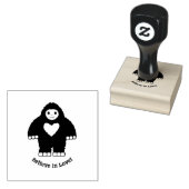 Geloof in Love Bigfoot Rubberstempel (Gestempeld)