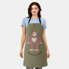 Geloof in Love Bigfoot Schort