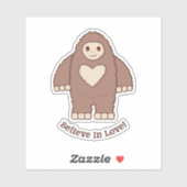 Geloof in Love Bigfoot Sticker (Vel)