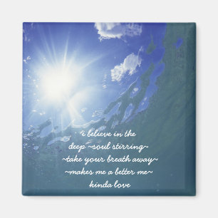 Geloof in Love Quote Magnet