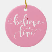 Geloof in Love Valentijn Calligraphy | ORNAMENT (Voorkant)