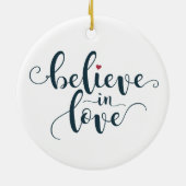 Geloof in Love Valentijn Calligraphy | ORNAMENT (Achterkant)