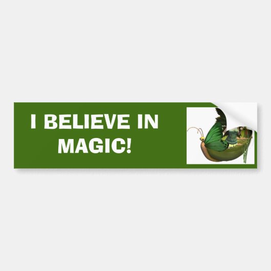 GELOOF IN MAGIC! BUMPERSTICKER (Voorkant)