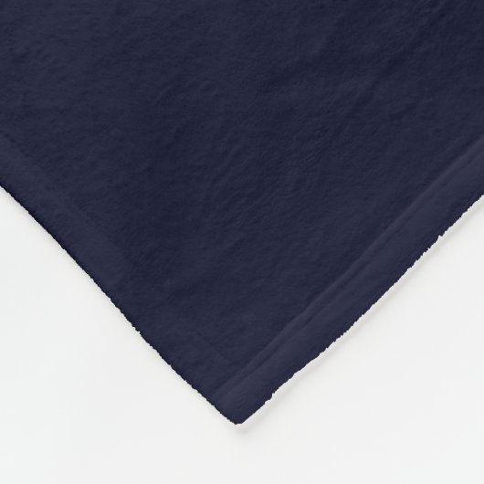 Geloof in Magic Midnight Blue Fleece Deken (Hoek)