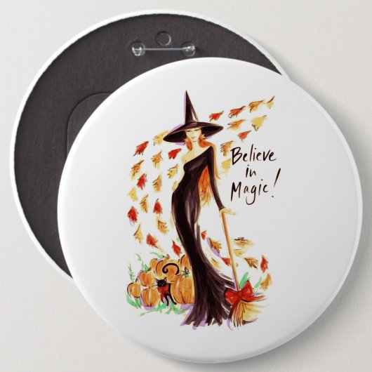 GELOOF IN MAGIC RONDE BUTTON 6,0 CM (Voorkant /achterkant)