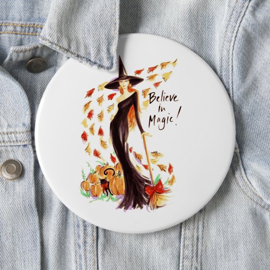 GELOOF IN MAGIC RONDE BUTTON 6,0 CM (In situ)