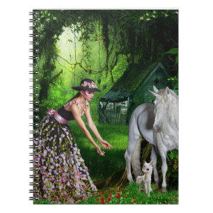 Geloof in Magic Spiral notebook Notitieboek