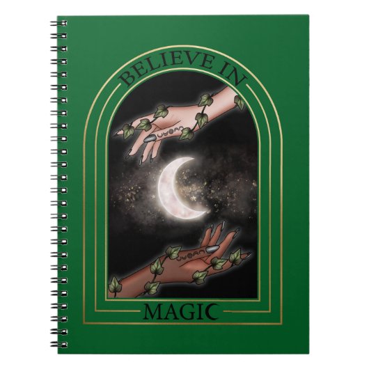 Geloof in Magic Spiral Notitieboek (Voorkant)