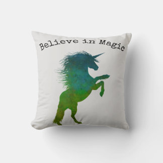 Geloof in Magic Unicorn Kussen