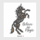 Geloof in Magic Unicorn Sticker (Vel)