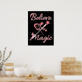 Geloof in Magie Inspirerende Quote Poster (Keuken)
