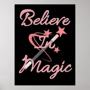 Geloof in Magie Inspirerende Quote Poster