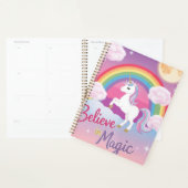Geloof in magie met eenhoorn en regenboog planner (Display)