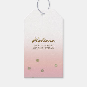 Geloof in Magisch van Kerstmis. De Labels van de Cadeaulabel