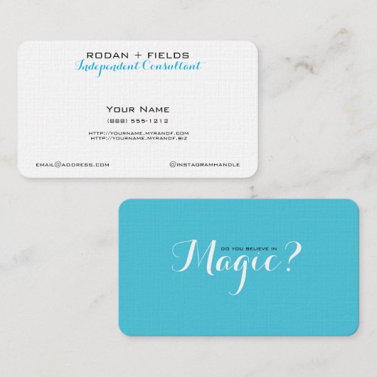 Geloof in Magisch Visitekaartje (Voorkant / Achterkant)