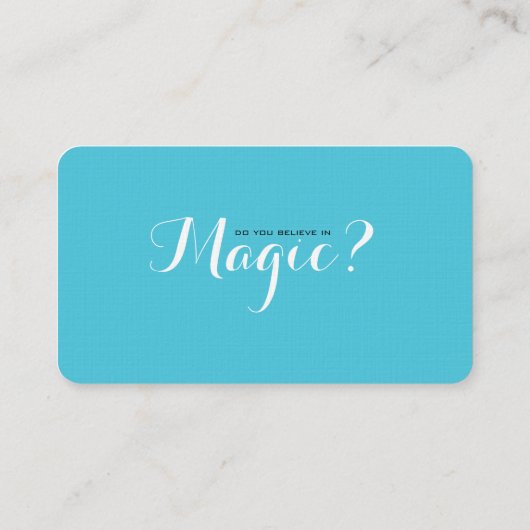 Geloof in Magisch Visitekaartje (Achterkant)