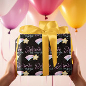 Geloof in magische papierpakbladen inpakpapier vel