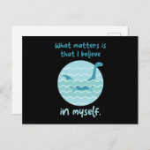 Geloof in mijn eigen goedvinden Ness Nessy Briefkaart (Voorkant / Achterkant)