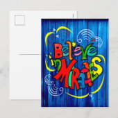 Geloof in Miracles Feestdagenkaart (Voorkant / Achterkant)