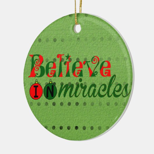 Geloof in Miracles Keramisch Ornament (Links)