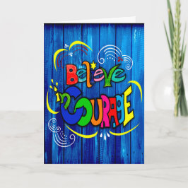 Geloof in moed kaart