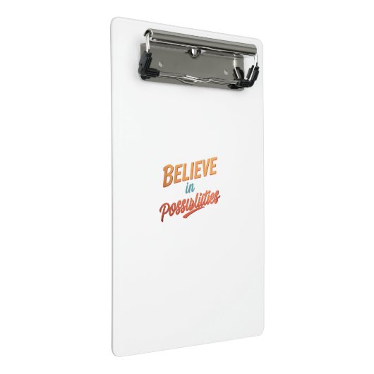 Geloof in mogelijkheden mini klembord (Schuin)