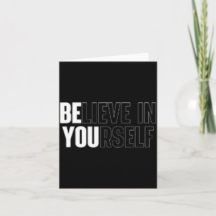 Geloof in Motiverende Spreuk Inspiratie positief Kaart