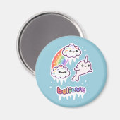 Geloof in Narwhals Magneet (Voorkant / Achterkant)