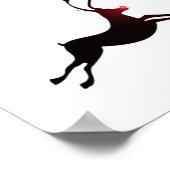 Geloof in rendierafdrukken poster (Hoek)