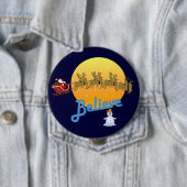 Geloof in Santa Claus Ronde Button 4,0 Cm (In situ)