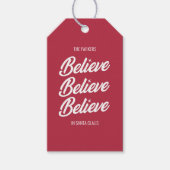 Geloof in Santa Editable Cadeaulabel (Voorkant)