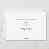 Geloof in Santa-foto Feestdagenkaart (Achterkant)