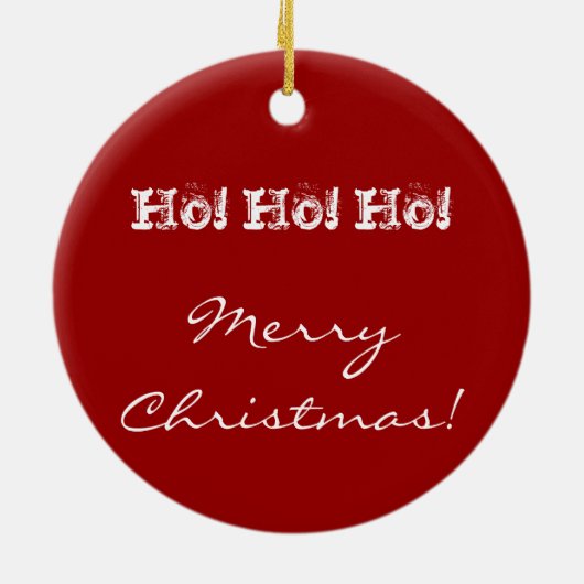 Geloof in Santa Keramisch Ornament (Achterkant)