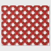 Geloof in Santa, RED-GIFT WRAPPING PAPER Cadeaupapier (Vlak)