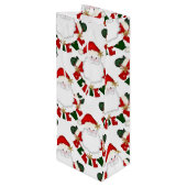 Geloof in Santa-WHITE-WINE GIFT BAG Wijn Cadeautas (Achterkant Gekanteld)