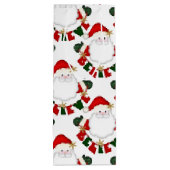 Geloof in Santa-WHITE-WINE GIFT BAG Wijn Cadeautas (Achterkant)