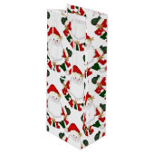Geloof in Santa-WHITE-WINE GIFT BAG Wijn Cadeautas (Voorkant Gekanteld)